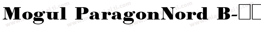 Mogul ParagonNord B字体转换